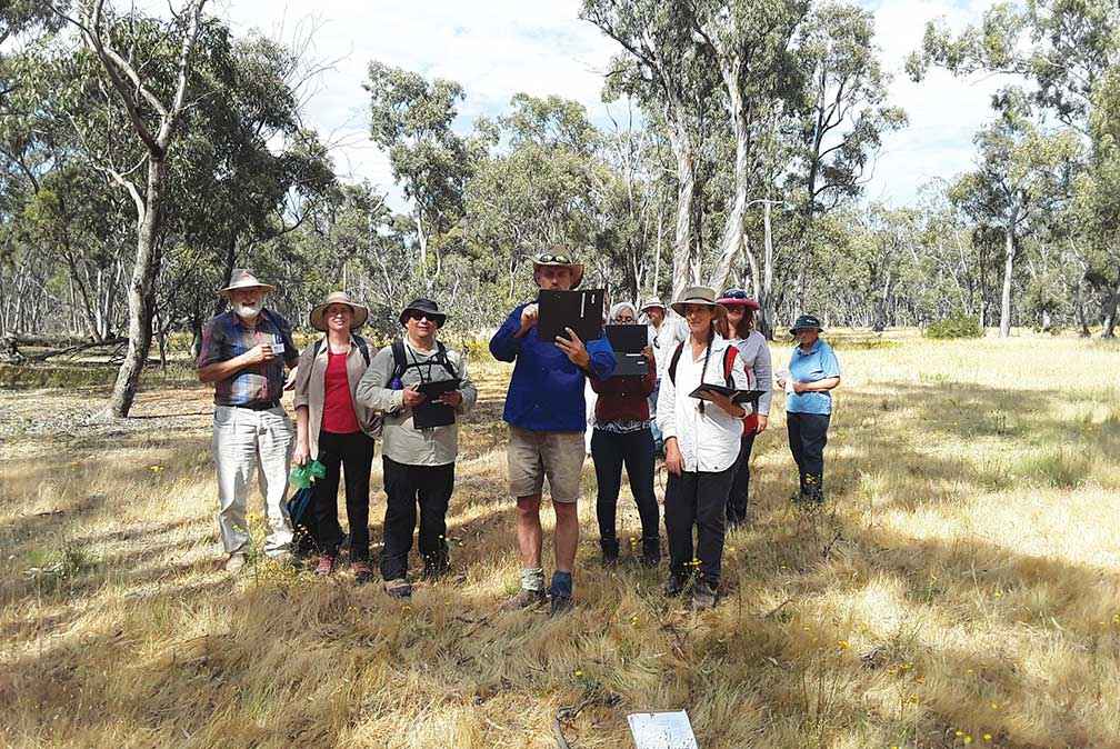 The Loddon Plains Landcare Network’s mapping workshop was supported by a Victorian Landcare Grant.