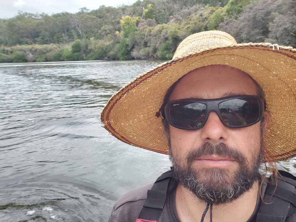 David Tsardakis on a five-day paddle down the Lower Glenelg River.