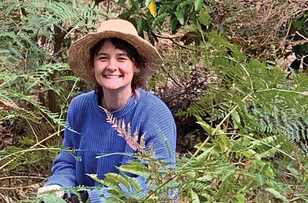 Young Somers resident Amy Henson is the founder of the Mornington Peninsula Intrepid Landcare Group. 