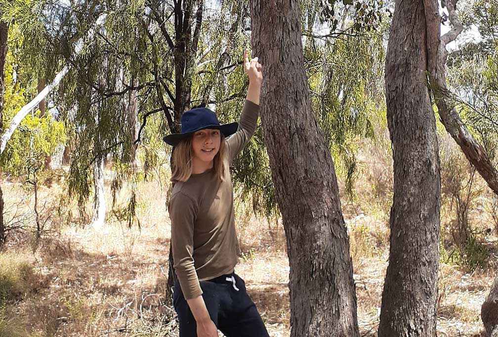 Tavish Bloom has been part of a project installing and monitoring 28 nesting boxes at Post Office Hill Reserve, Chewton.