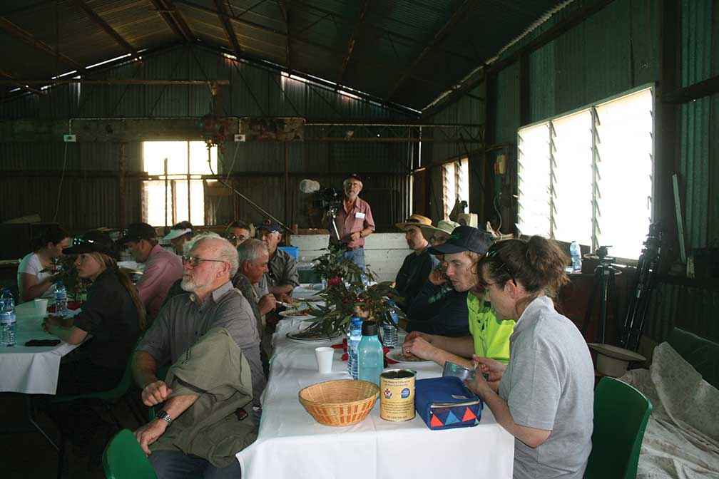 A field day lunch at Dunluce hosted by the Timor West Farming for Sustainable Soils Group.