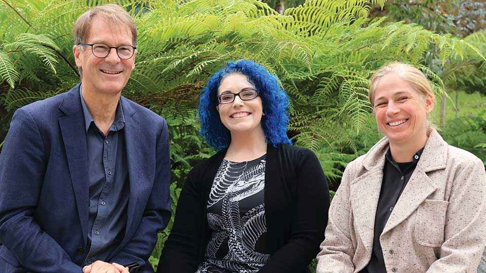 The new team at LVI – Chief Executive Officer Andrew Maclean, Office Coordinator Amanda Grace and Landcare Development Coordinator Claire Hetzel.