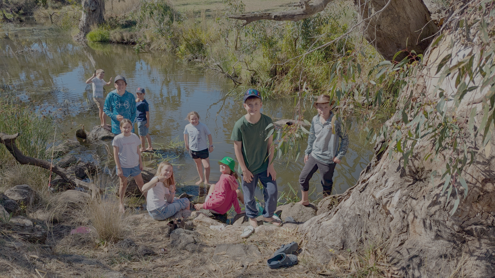 Skipton PS kids at Clear the Carp