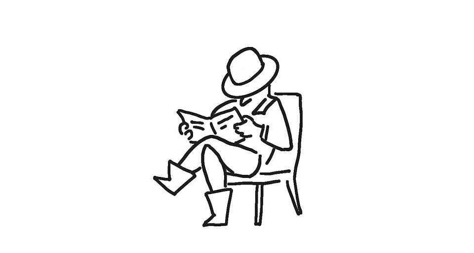 magazine reader graphic